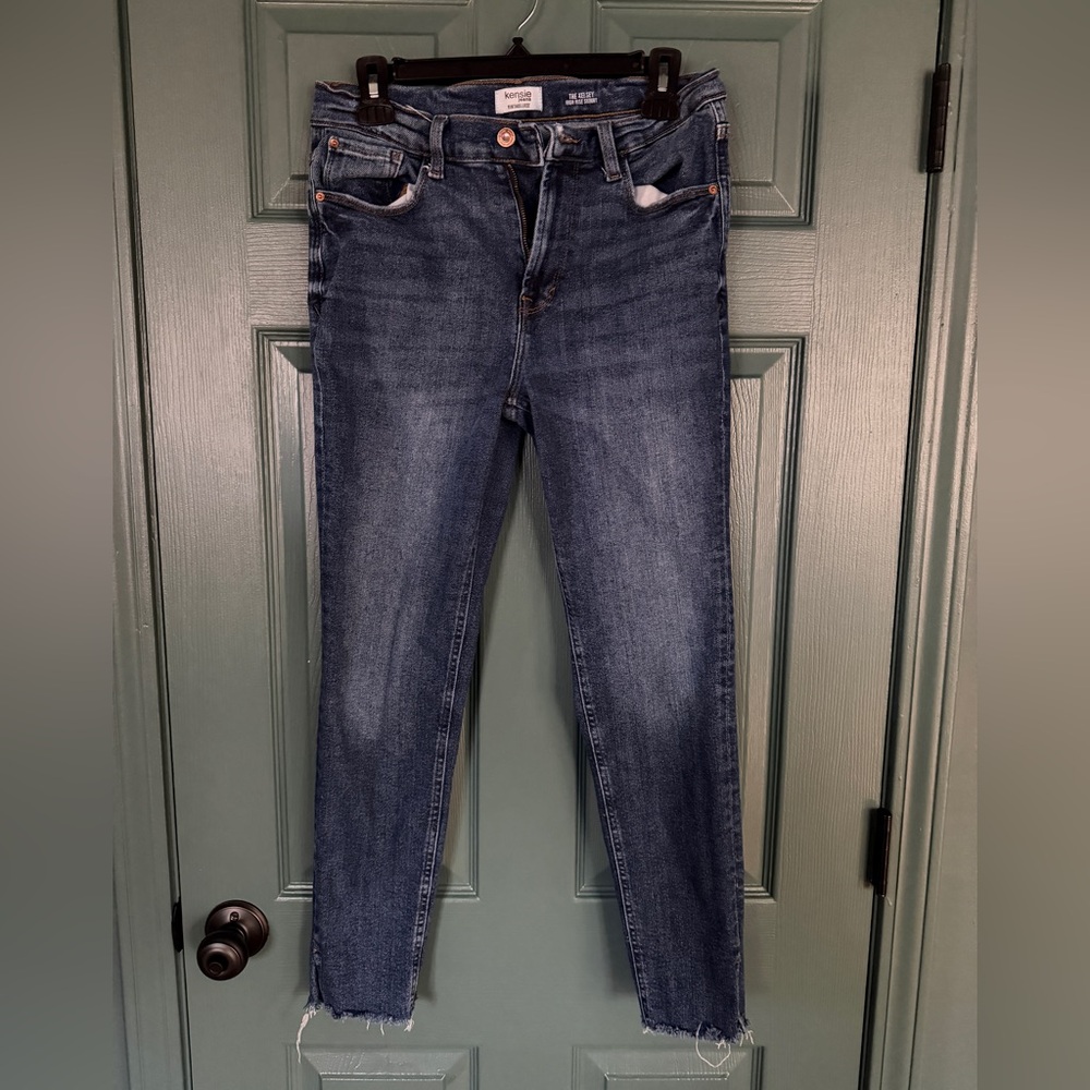 Kensie Jeans Vintage Luxe, “The Kelsey” High Rise Skinny, Dark Blue Jeans